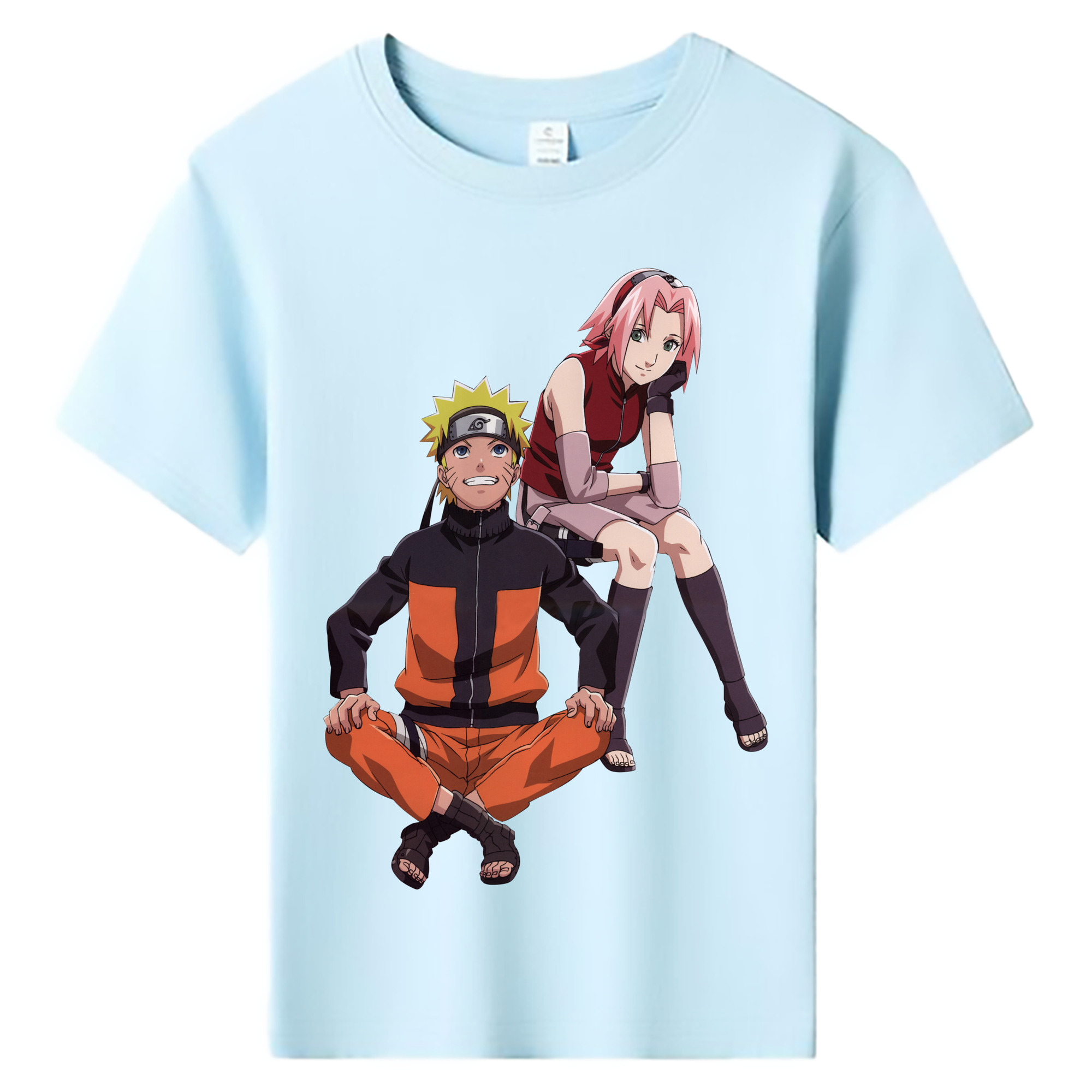 （画像用） NARUTO -ナルト- うずまき ナルト Uzumaki Naruto 綿100％キッズTシャツ（フロントプリント）